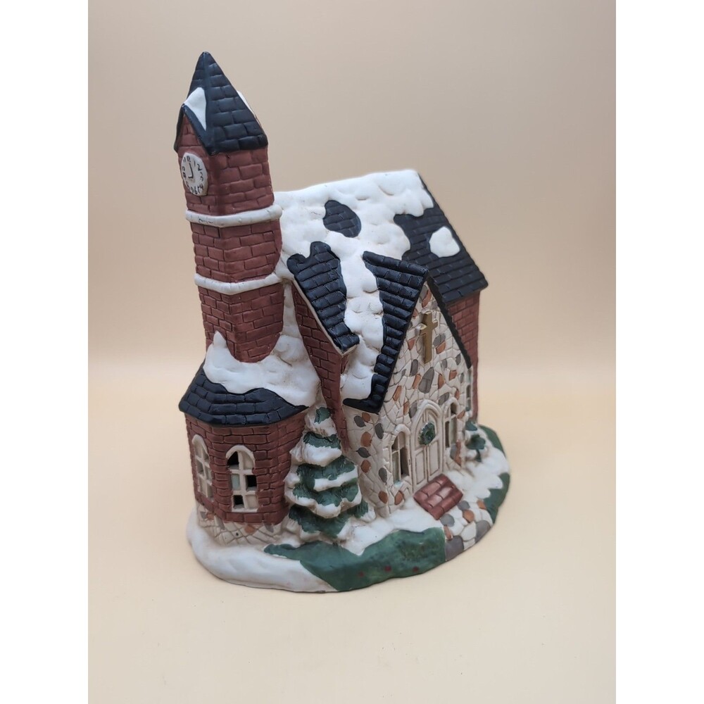 Victorian Christmas Village Light Up Church Dickens Summit Collection 1990s
